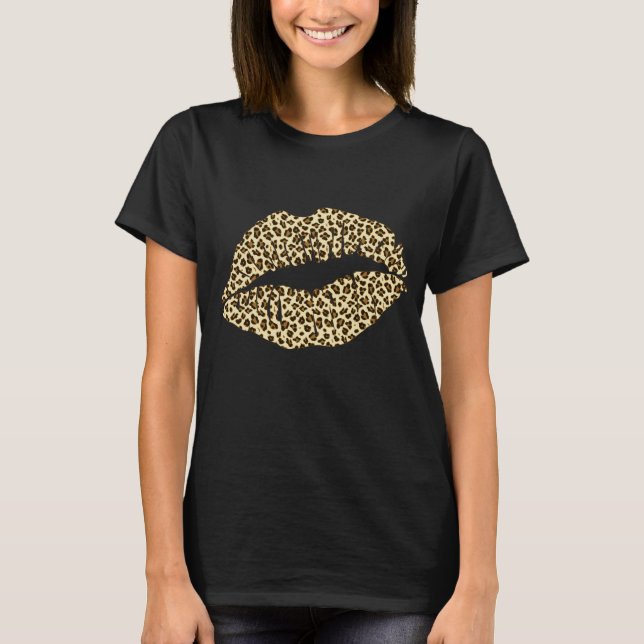 Leopardkyss T Shirt (Framsida)
