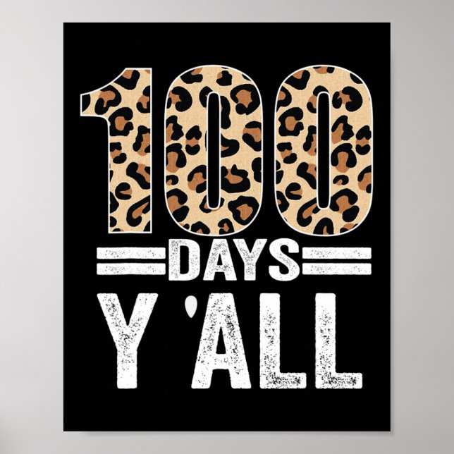 Leopardläraren Student 100-dagarsdagen Poster (Framsidan)