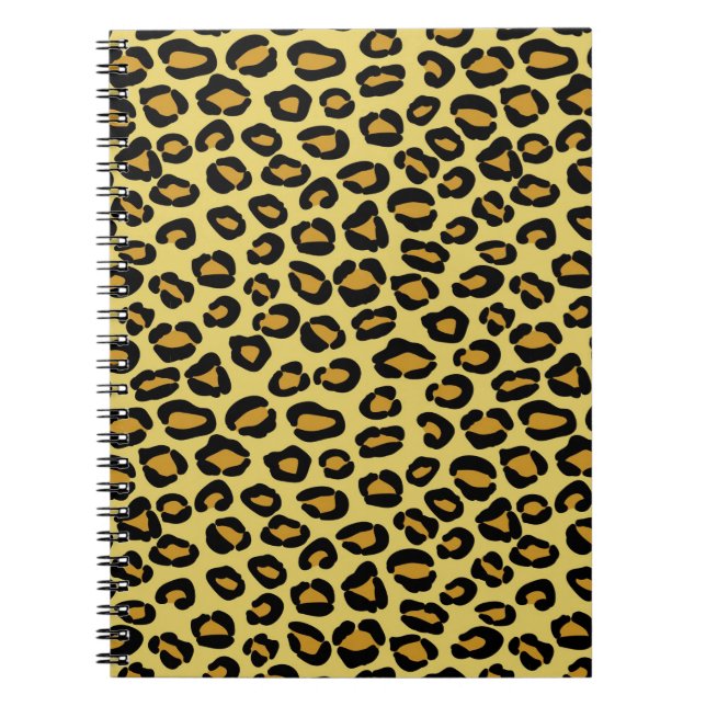 Leopardmönster Anteckningsbok (Framsidan)