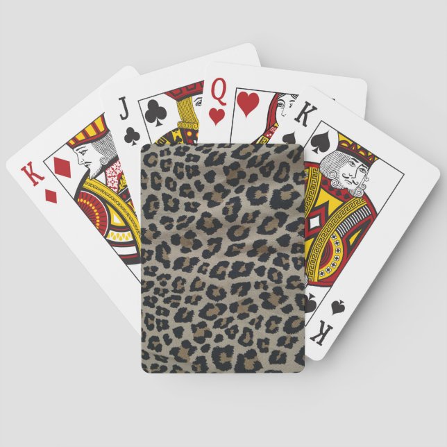 Leopardmönster Casinokort (Baksidan)