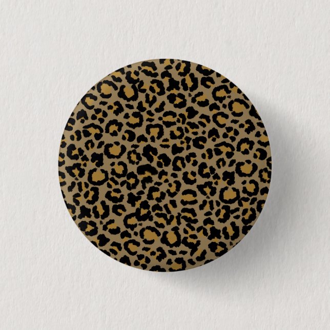 Leopardmönster i Natur  2 Knapp (Framsida)