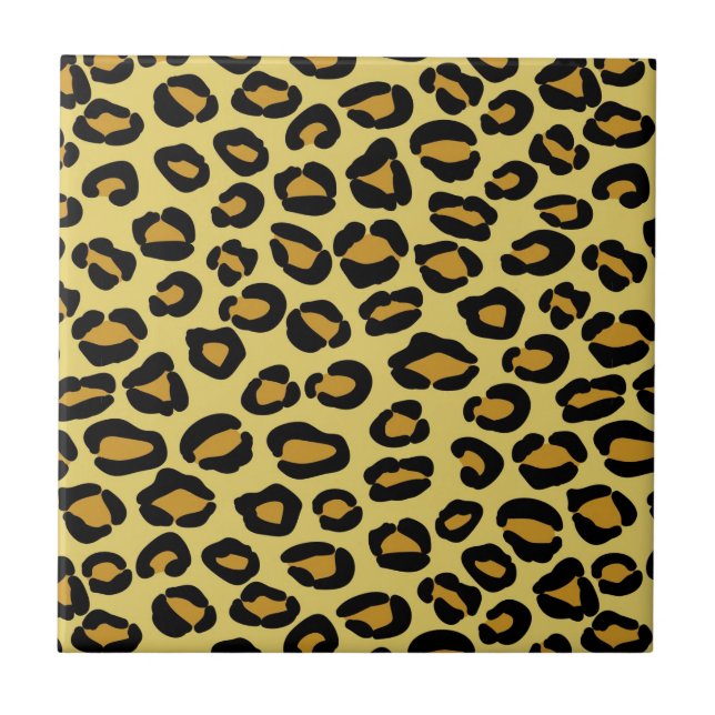Leopardmönster Kakelplatta (Framsidan)