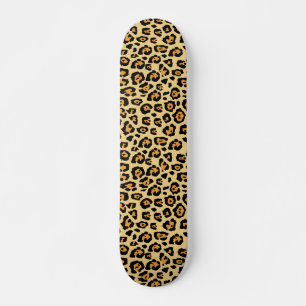 Leopardmönster mini skateboard bräda 18,5 cm