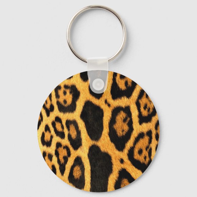 Leopardmönster Nyckelring (Framsida)