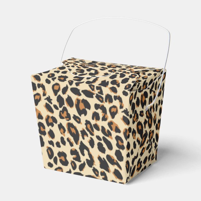 Leopardmönster Presentaskar (Framsidan Sidan)