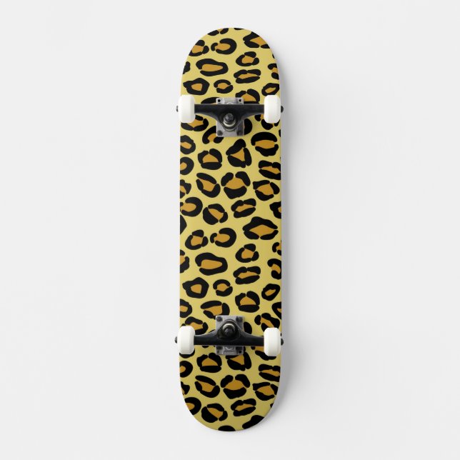Leopardmönster Skateboard Bräda 20,5 Cm (Framsida)