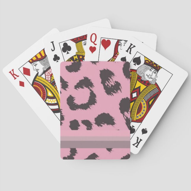 Leopardmönster Spel Kort (Baksidan)