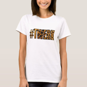 Leopardmönster TWERK T-shirt