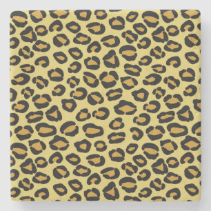 Leopardmönster Underlägg Sten