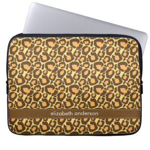 Leopardmönsteranpassningsbar Laptop Fodral