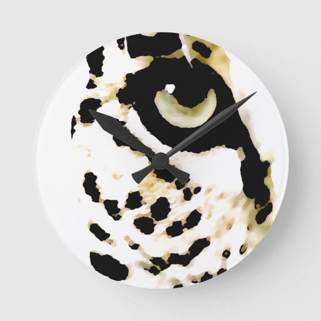 Leopardöga Rund Klocka (Framsida)