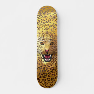 Leopardområde 1 mini skateboard bräda 18,5 cm