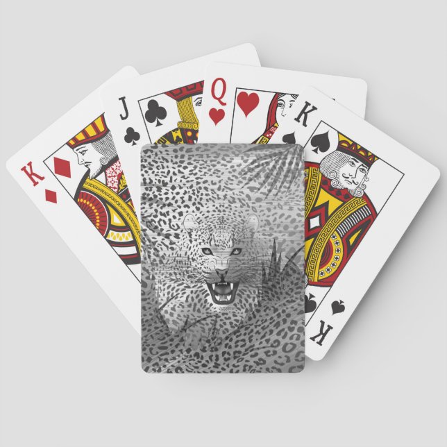 Leopardområde 2 casinokort (Baksidan)