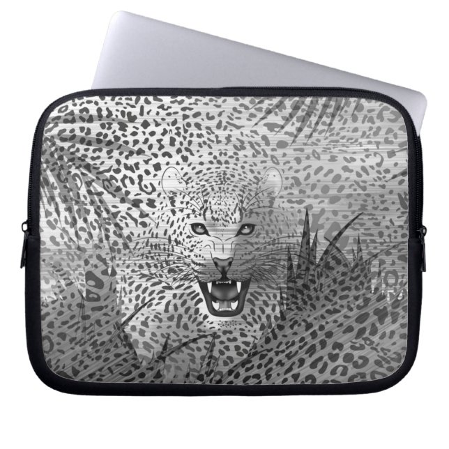 Leopardområde 2 laptop fodral (Framsidan)