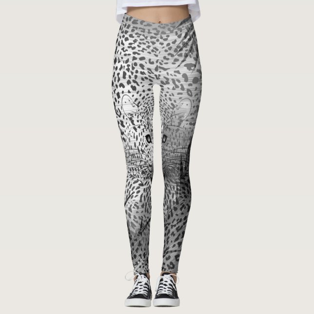 Leopardområde 2 leggings (Framsida)