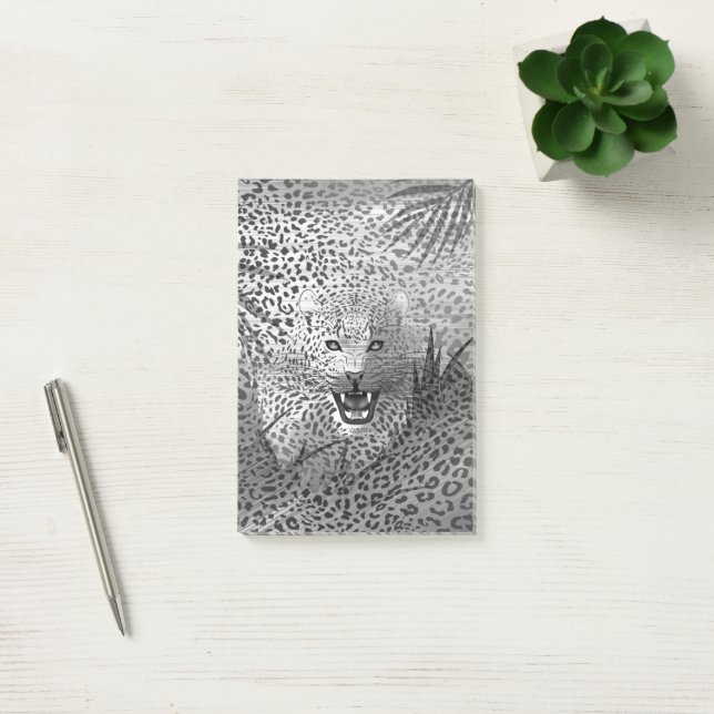 Leopardområde 2 post-it block (Kontor)