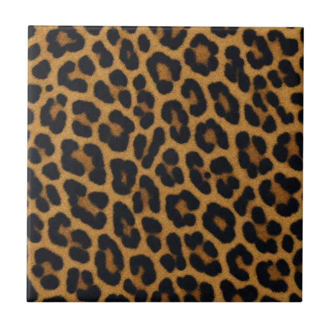 Leopardpäls Djurmönster Kakelplatta (Framsidan)