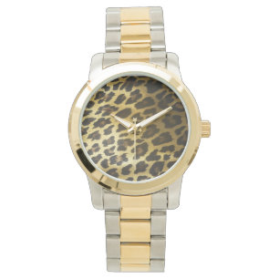 Leopardpälstryck Armbandsur