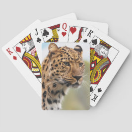 Leopardporträtt Spelkort