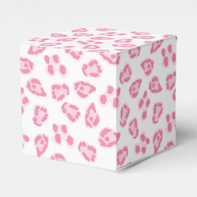 Leopardprick i rosa presentaskar (Framsidan Sidan)