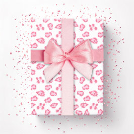 Leopardprick i rosa presentpapper