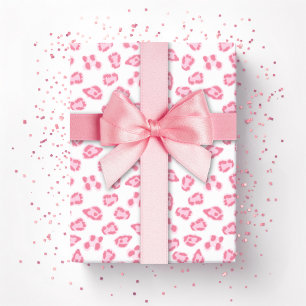 Leopardprick i rosa presentpapper