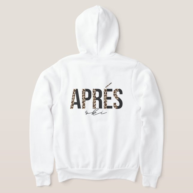 Leopardprint Après Skidesign T Shirt (Laydown Baksida)