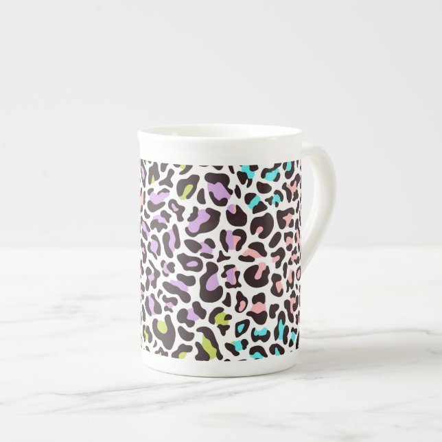 Leopardprint Benporslin Mugg (Framsida höger)