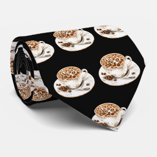 Leopardprint Coffee Cup-halsduk Slips