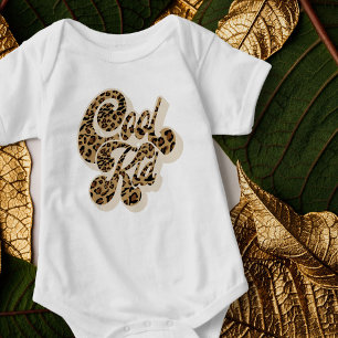 Leopardprint cool kid matchande mamma och jag t shirt