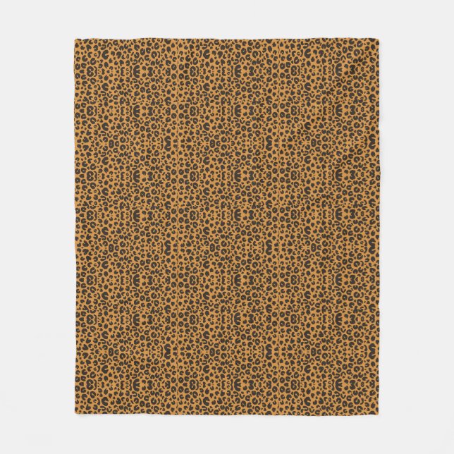 Leopardprint Fleecefilt (Framsidan)