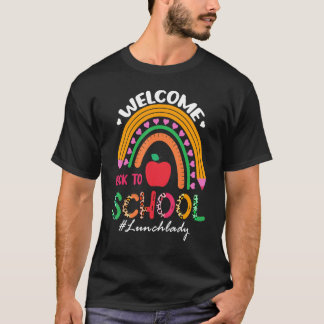 Leopardregnbåge Välkommen Tillbaka Till Skolan Lun T Shirt