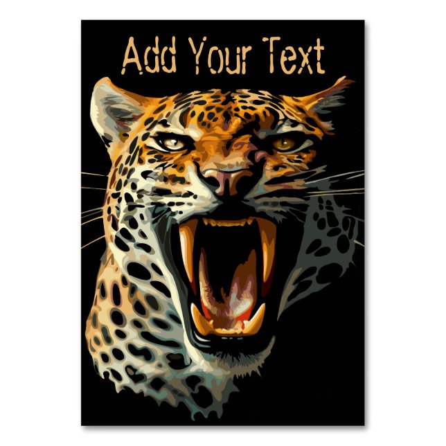 Leopards avrinningsanfall bordsnummer (Framsidan)