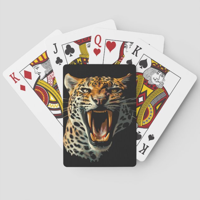 Leopards avrinningsanfall casinokort (Baksidan)