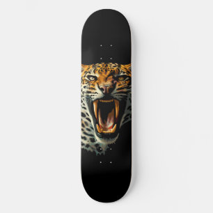 Leopards avrinningsanfall mini skateboard bräda 18,5 cm