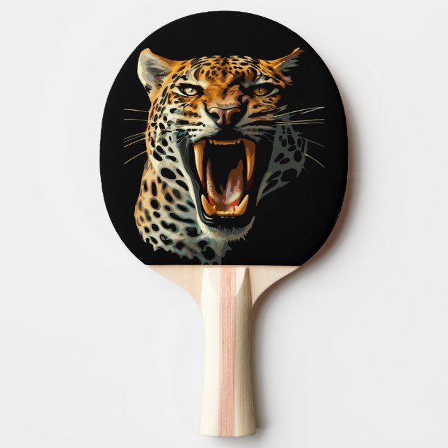 Leopards avrinningsanfall pingisracket (Framsidan)