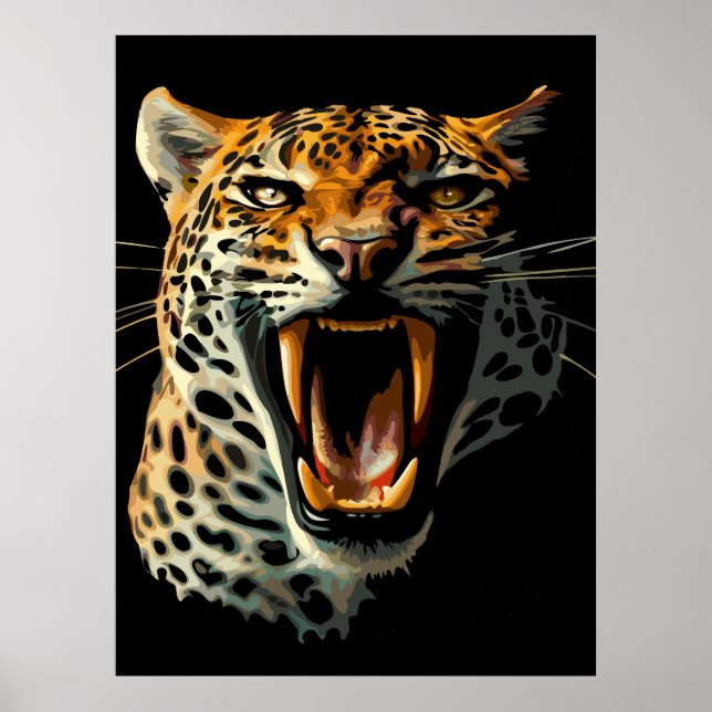 Leopards avrinningsanfall poster (Framsidan)