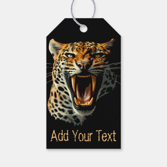 Leopards avrinningsanfall presentetikett (Framsidan)