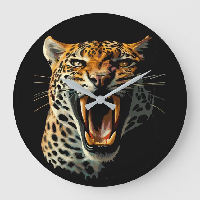 Leopards avrinningsanfall stor klocka (Framsida)