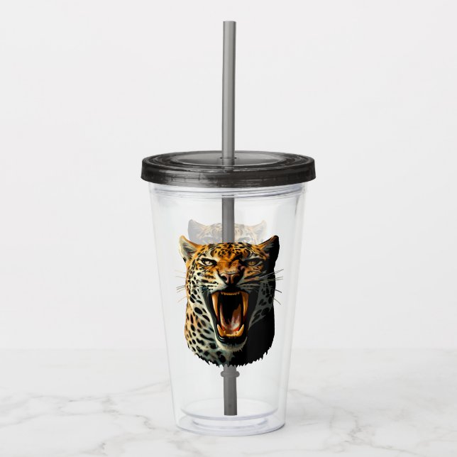 Leopards avrinningsanfall take away mugg (Framsida)