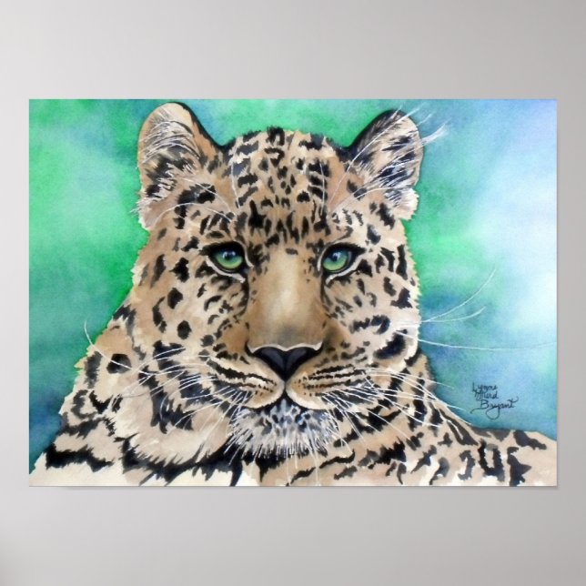 Leopards Blue Glare Poster (Framsidan)