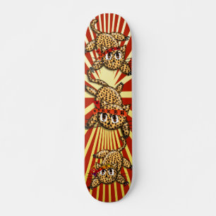 Leopards Pride Samurai Kittys Skateboard Bräda 21,5 Cm