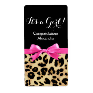 Leopardshock rosa bugar dess en flickaSafaribaby Fraktsedel