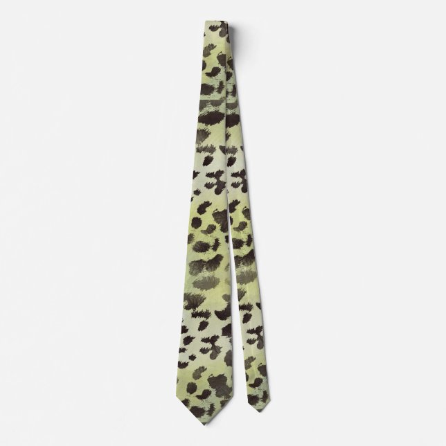 Leopardskinn i limegrönt slips (Framsida)