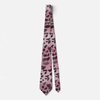 Leopardskinn i rosa ros slips