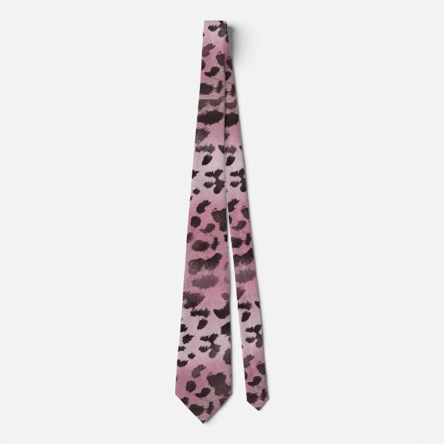 Leopardskinn i rosa ros slips (Framsida)