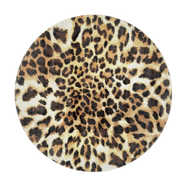 Leopardskinn, sömlös utformning av mönster. (Framsidan)