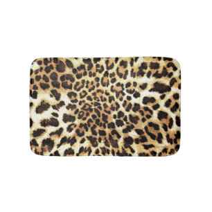 Leopardskinn, sömlös utformning av mönster. badrumsmatta