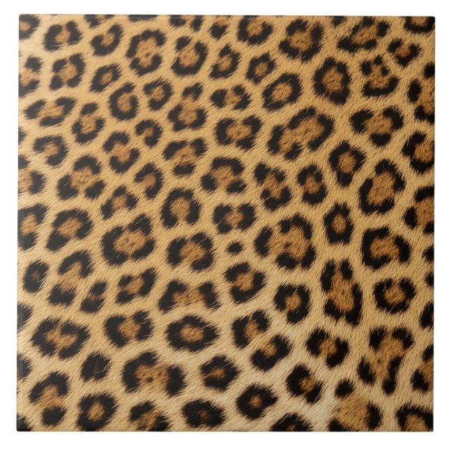 leopardstruktur päls skinn läder djurtryck mönster kakelplatta (Framsidan)