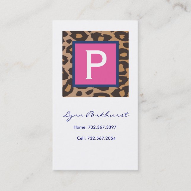 Leopardtelefonkort (Framsida)